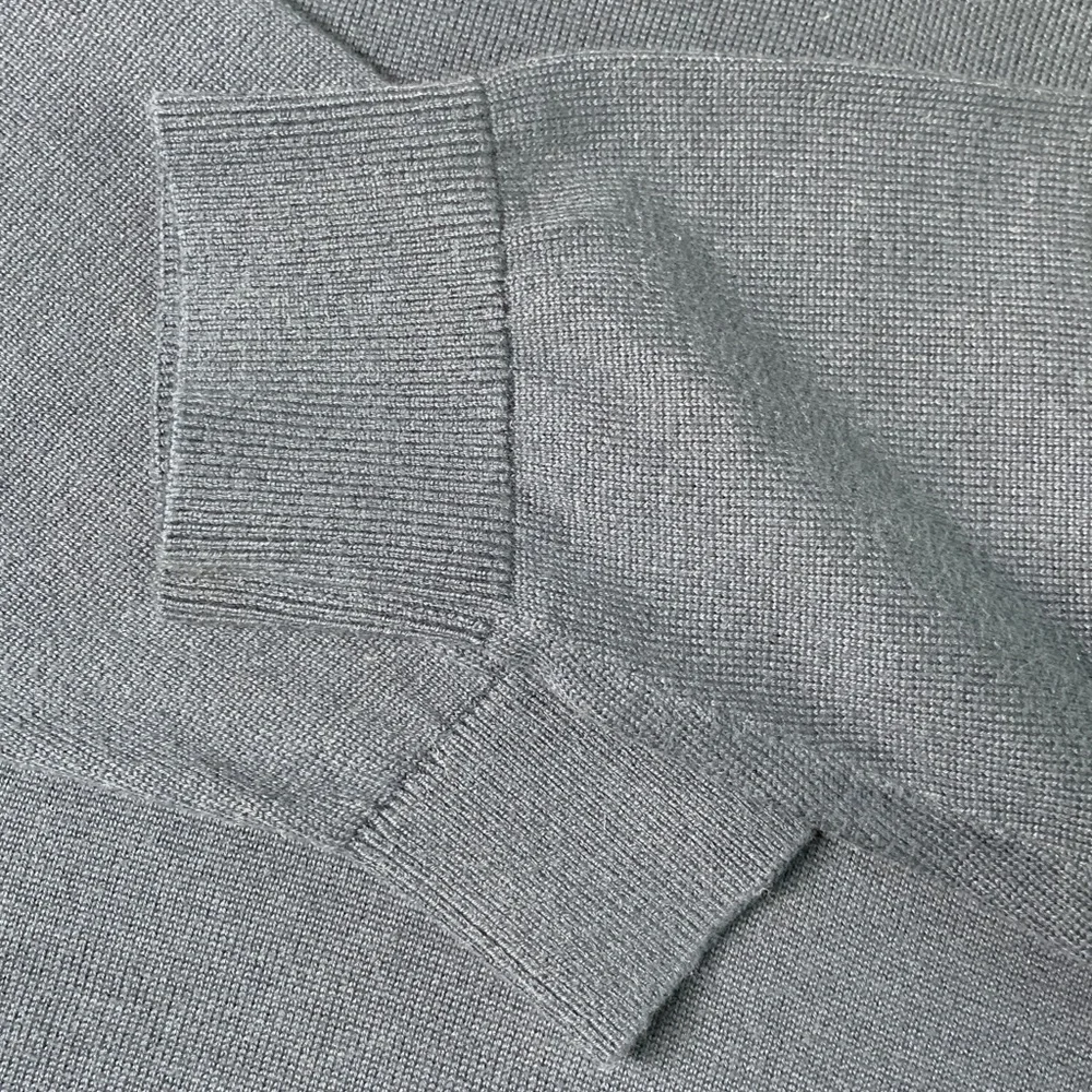Daniel Cremieux Signature Collection Pima Cotton Navy v-neck sweater size large - Picture 5 of 6